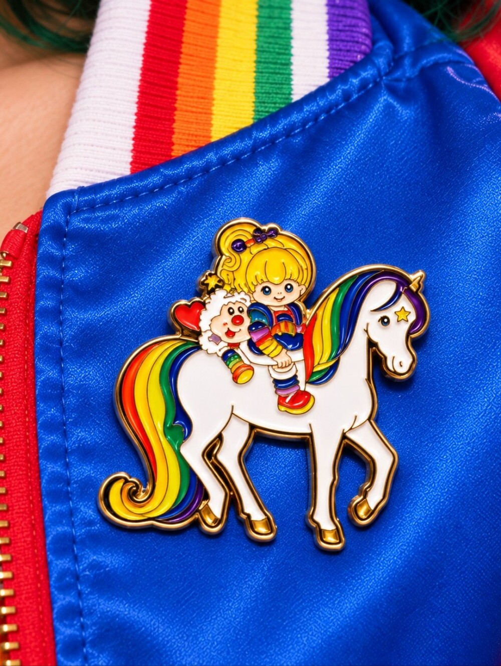 MODCLOTH COLLECTORS RETRO RAINBOW BRIGHT UNICORN PIN 🦄 🌈